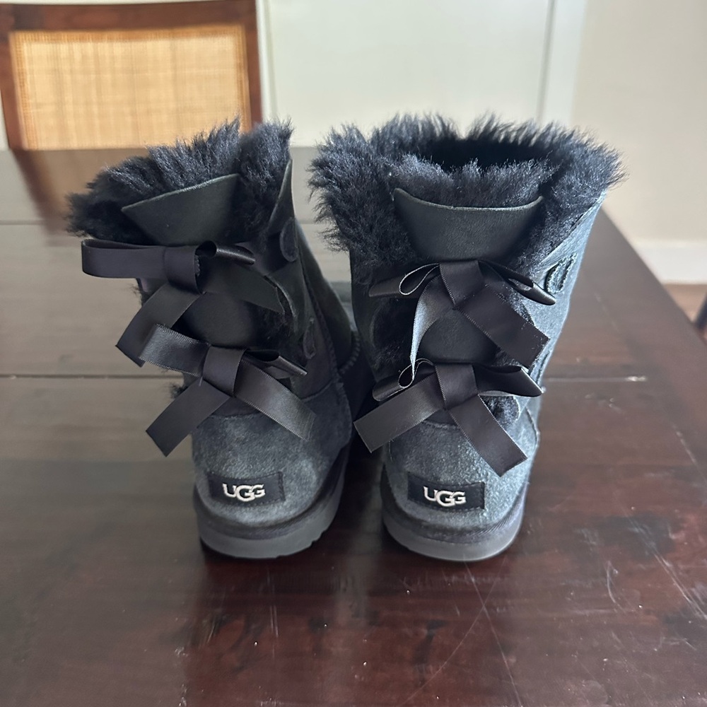 UGG Black Fur-Lined Boots